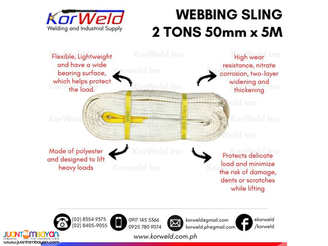Webbing Sling / Lifting Belt 2 Tons x 5 Meters