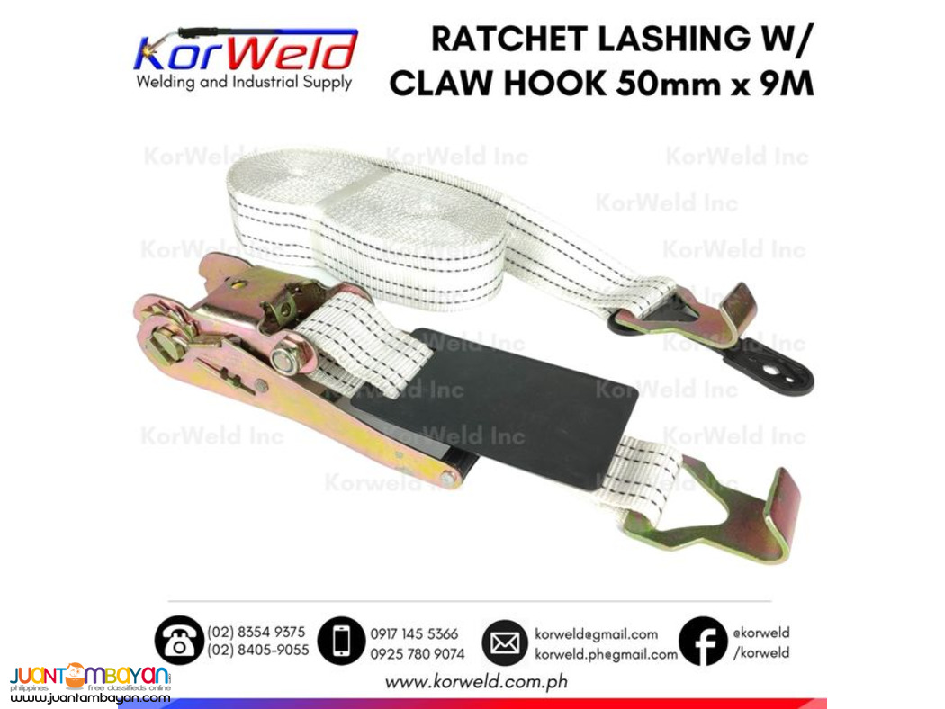 Ratchet Tie Down / Ratchet Lashing with Claw Hook