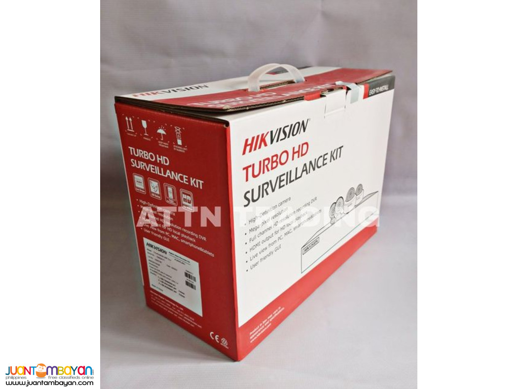 HIKVISION 4CH 1MP COMPLETE SET (KIT) PLUG AND PLAY / MOBILE VIEWING