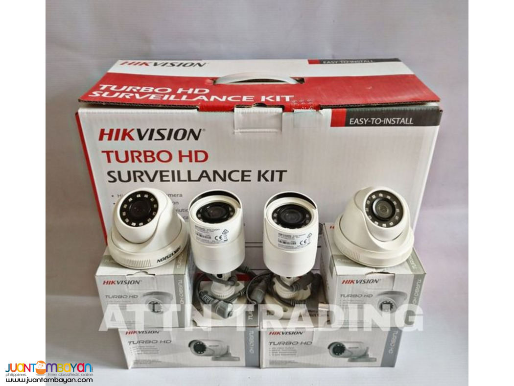HIKVISION 4CH 1MP COMPLETE SET (KIT) PLUG AND PLAY / MOBILE VIEWING