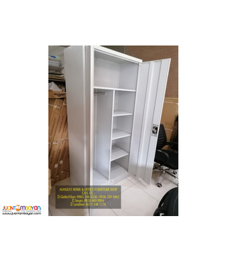 2-DOOR STEEL/WOODEN WARDROBE CABINET (DIRECT FACTORY PRICE)