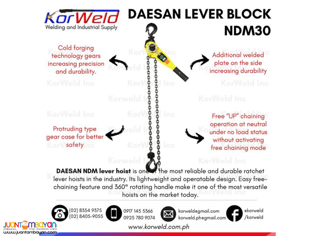 Manual Rachet Lever Block