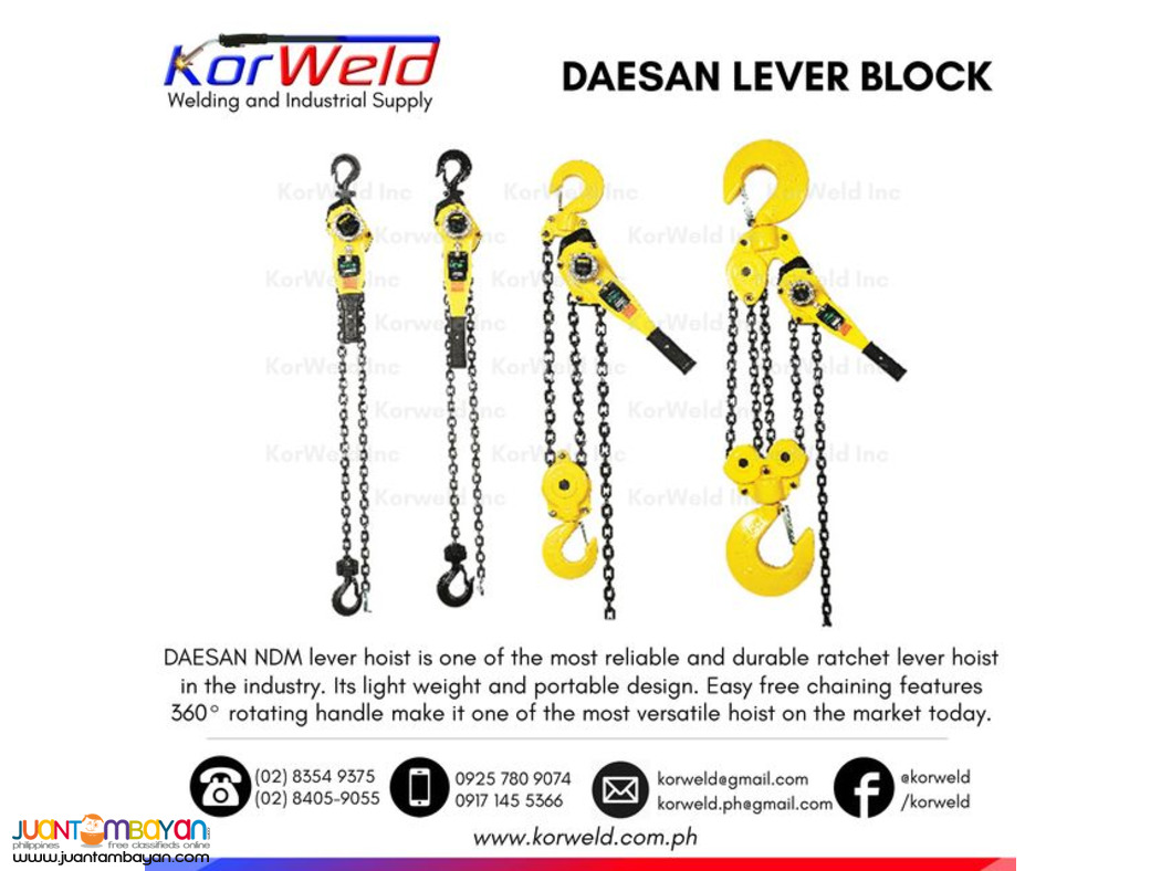 Manual Rachet Lever Block