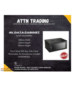 4U DATA CABINET WALL MOUNTABLE (580*200mm)