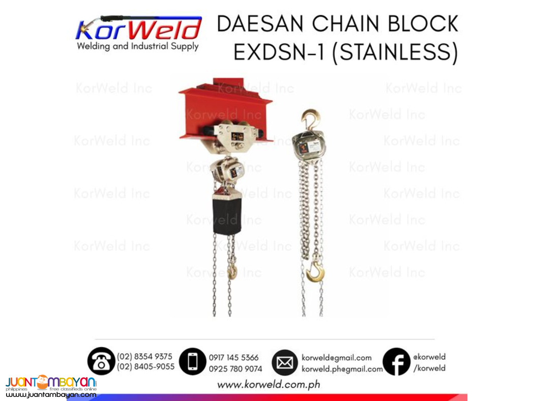 Spark Resistant Chain Block