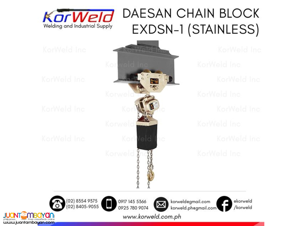 Spark Resistant Chain Block