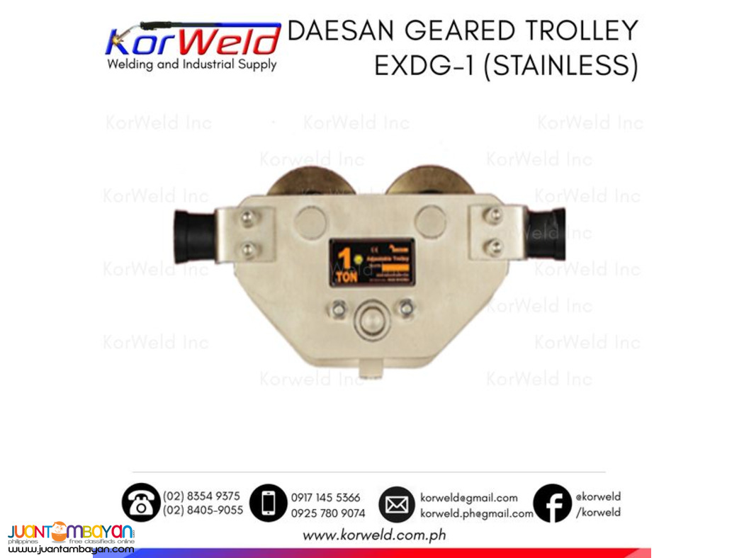 Spark Resistant Geared Travelling Trolley