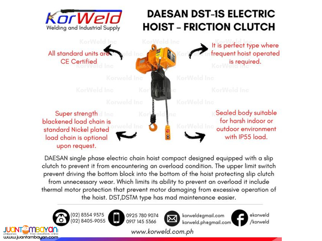 Electric Hoist Chain 1 Ton