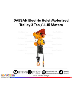 Motorized Trolley Electric Chain Hoist 2 Tons