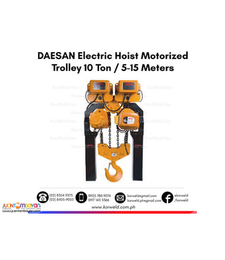 DSM-10W DAESAN Motorized Trolley Electric Hoist 10 Tons