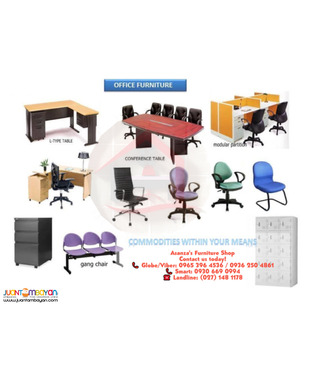 Office Table.Chair.Filing Cabinet (Office Partition-Divider)
