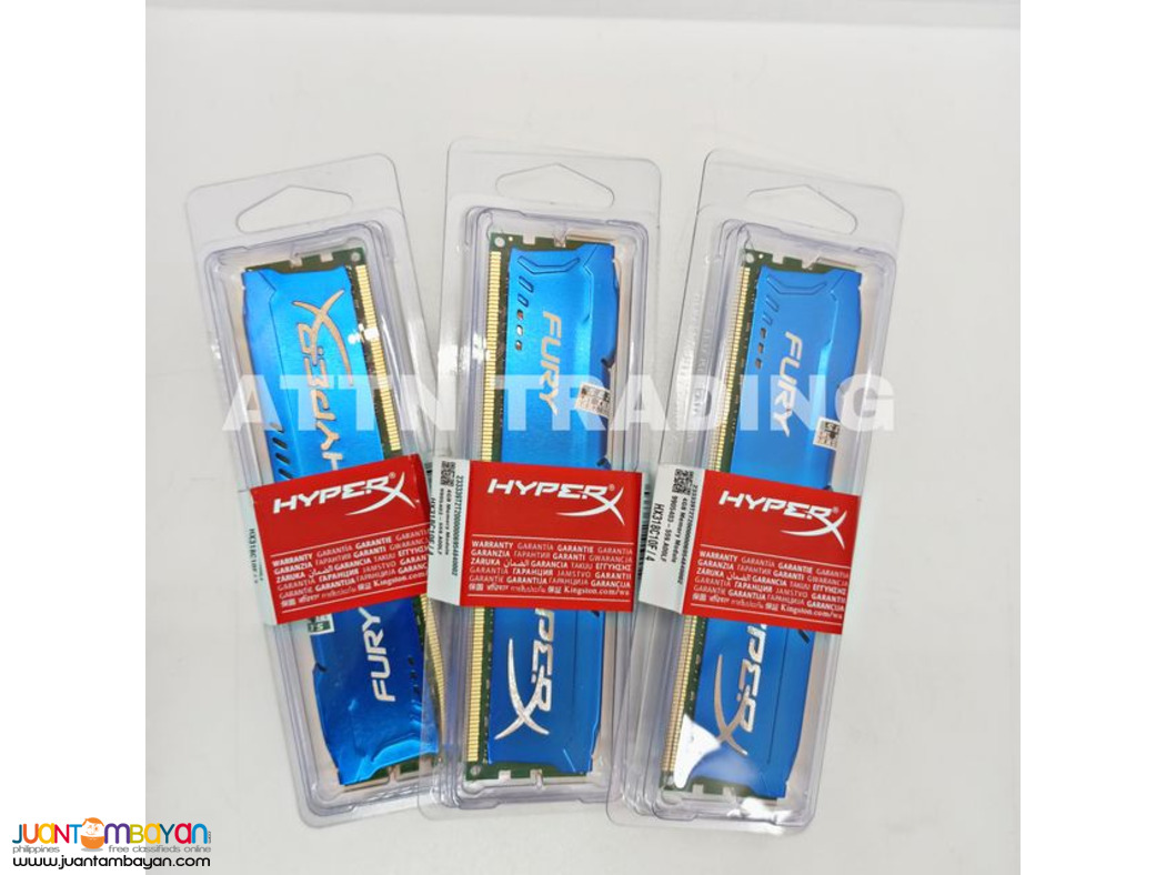 Fury HyperX 4GB 1600MHz DDR3 Blue (HX316C10F/4)