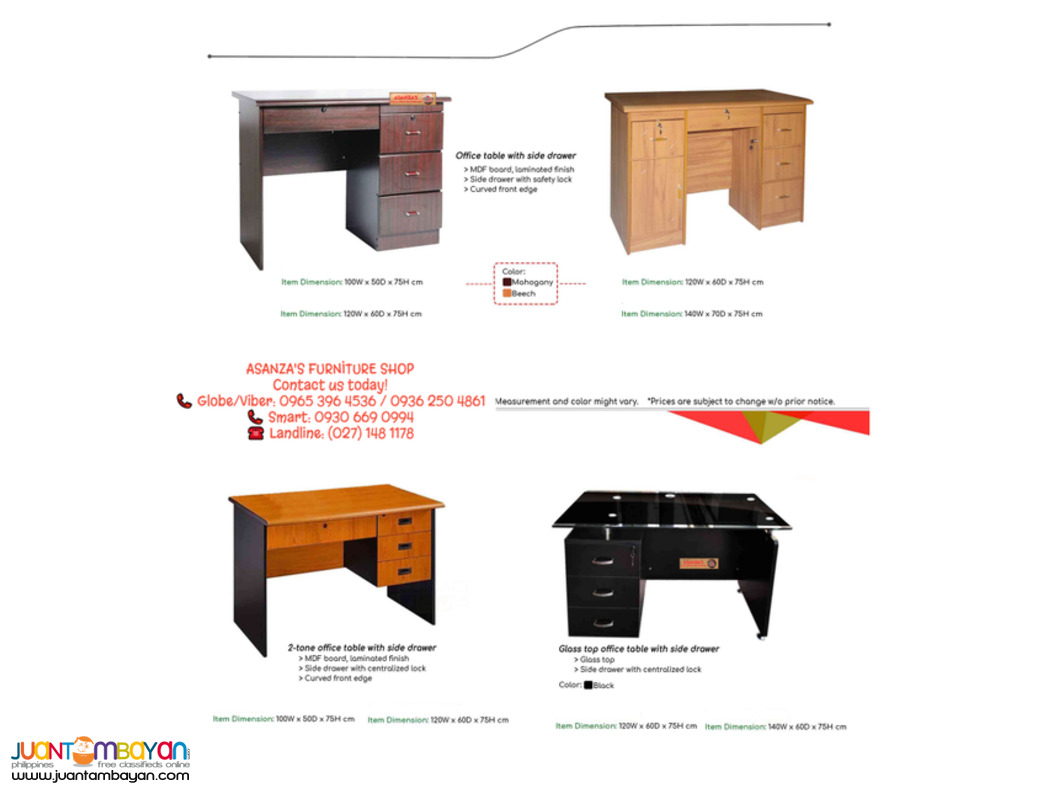 Office Staff Desk/Free Standing Table/Factory Price