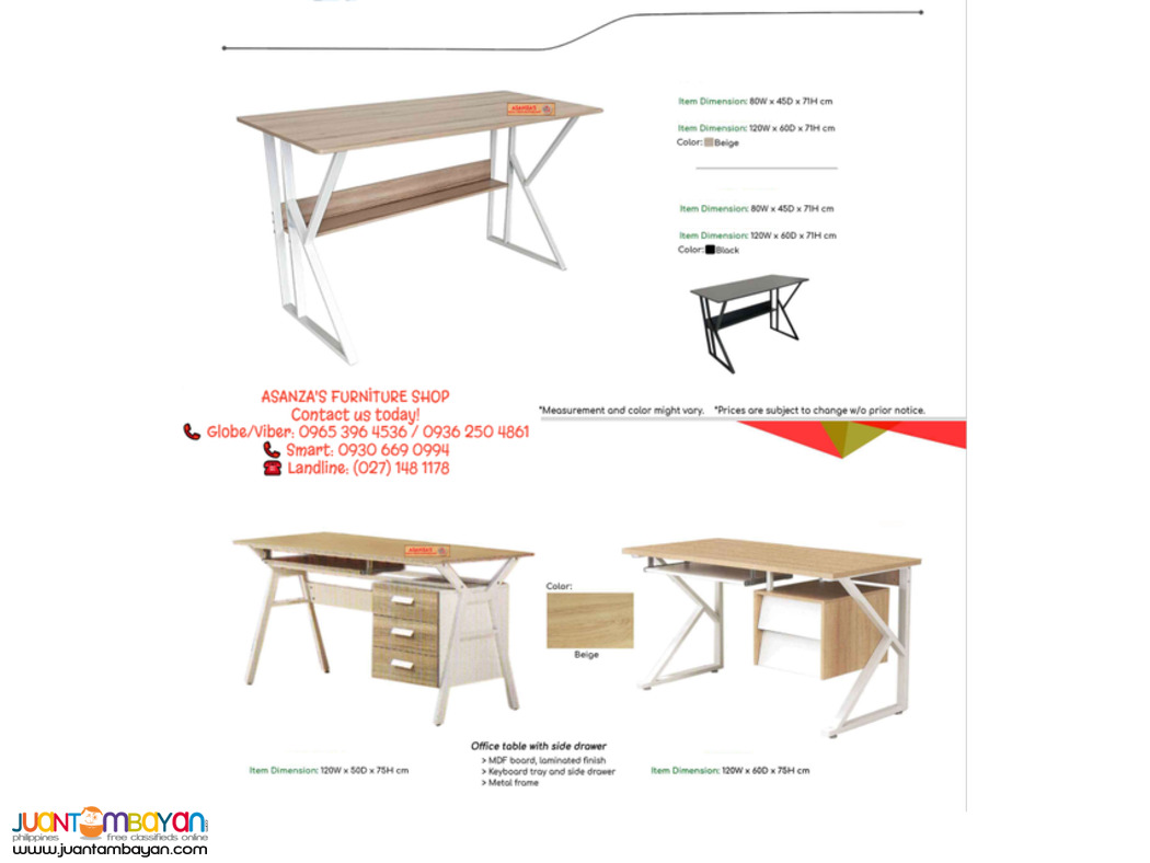Office Staff Desk/Free Standing Table/Factory Price