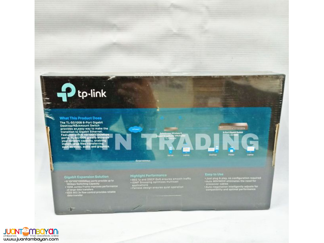 TP-LINK TL-SG1008 8-Port Gigabit Desktop/Rackmount Switch