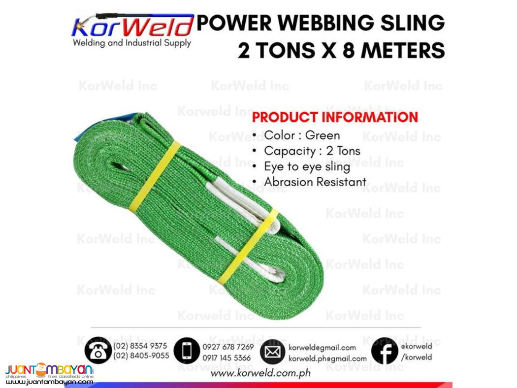 Rejin Power Webbing Sling 2 Tons x 8 Meters