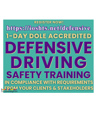 Defensive Driving Safety Training Online DOLE Accredited