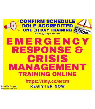 Online Emergency Response Crisis Management DOLE Accredited Training