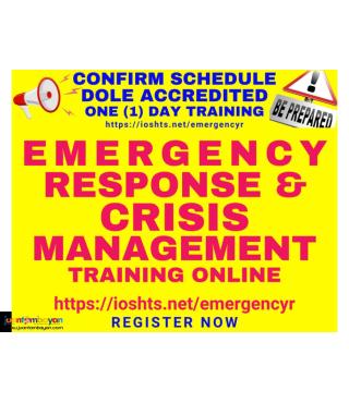 Emergency Response Crisis Management DOLE Accredited Training Online