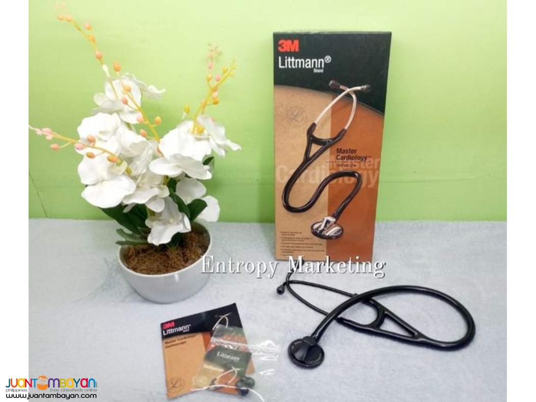 3M Littmann Master Cardiology Stethoscope All black US made 3M Littmann Master Cardiology Stethoscope All black US made
