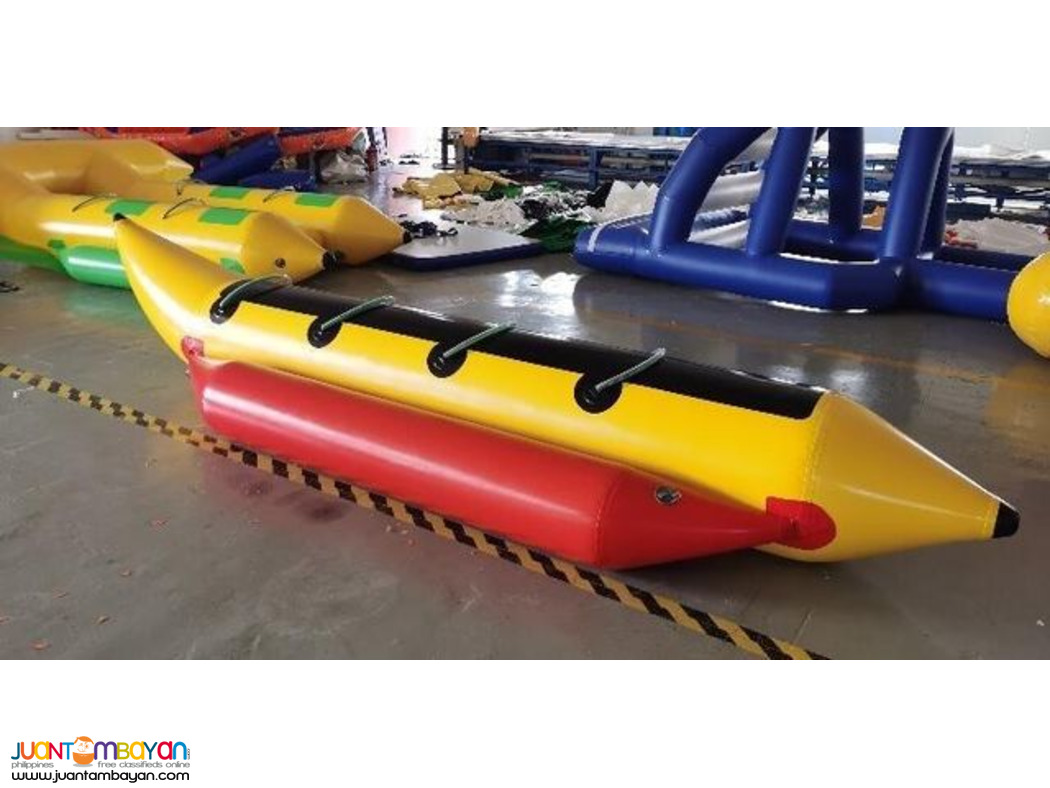 Inflatable Banana Boat 4 Seaters PVC Fabric Water Sports