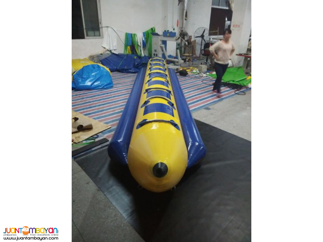 Inflatable Banana Boat 7 Seaters PVC Fabric and We Customize Color