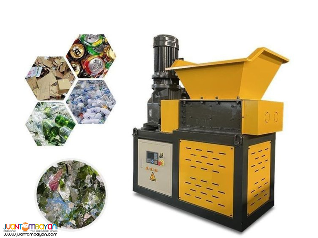 Bottled glass plastic carton garbage shredder or Crusher