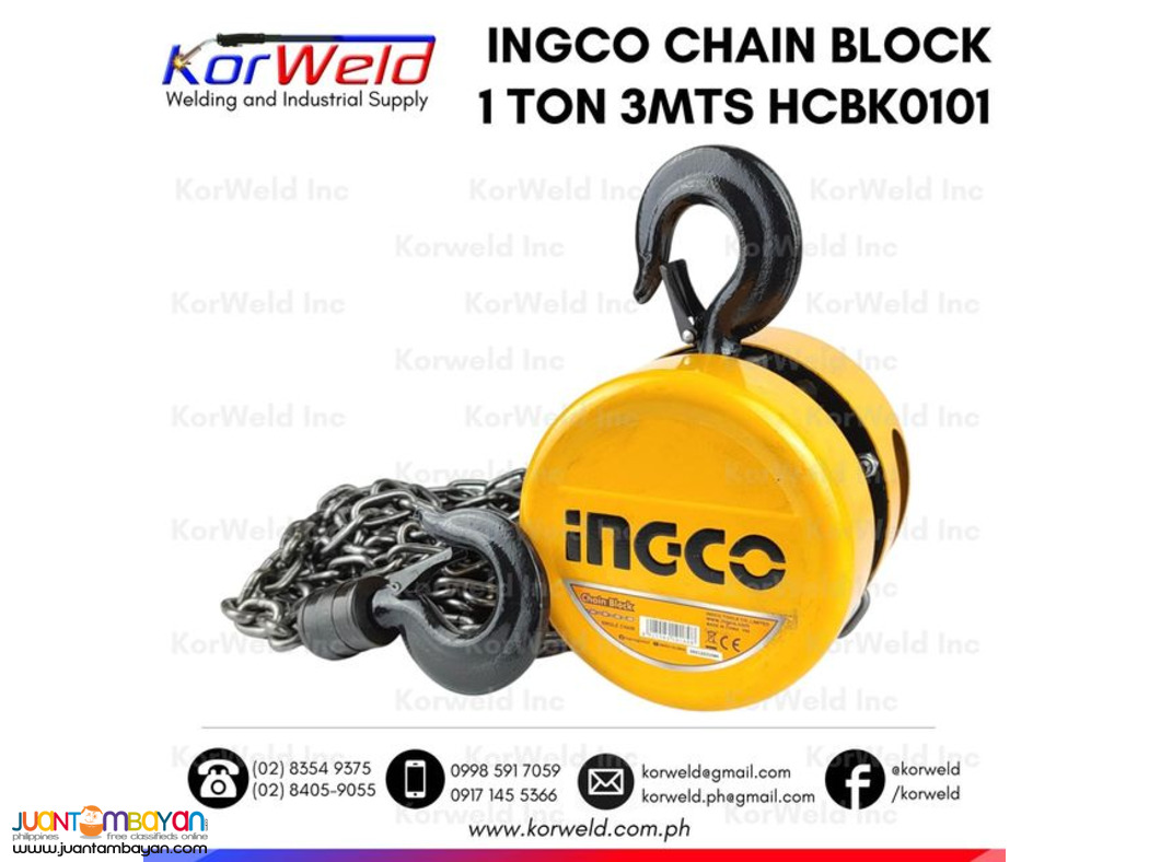 Chain Block 3 Meters Lifting Chain - INGCO