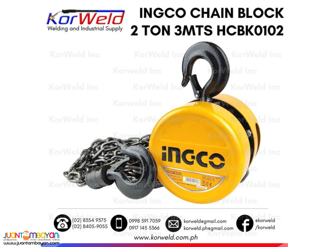 Chain Block 3 Meters Lifting Chain - INGCO