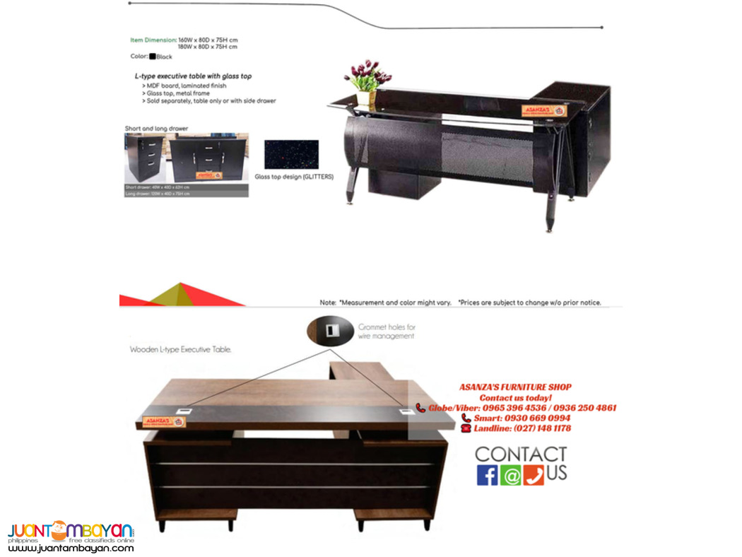 l-Type Executive Table (Factory Price)