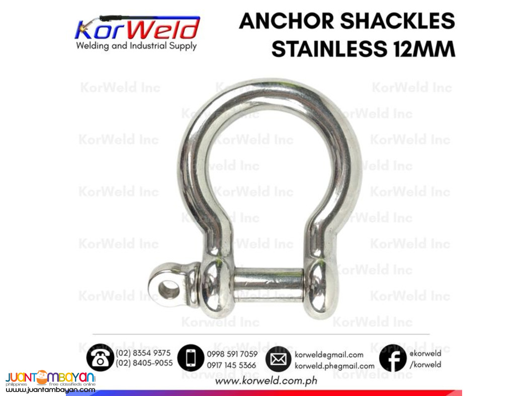 Shackle Anchor Stainless 12mm