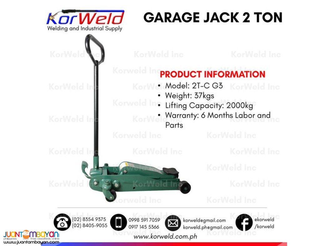 Crocodile Jack 2 Ton Hydraulic Garage Jack