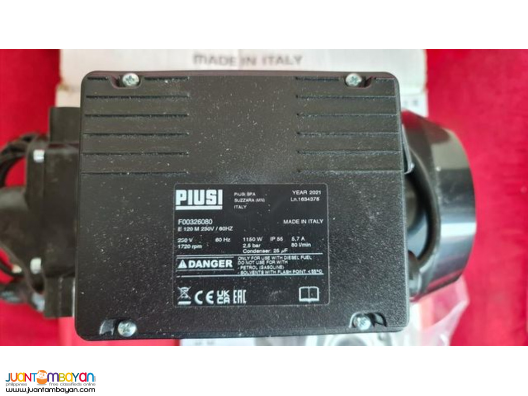 Piusi AC Diesel Electric Pump, Diesel Transfer Pump, AC Fuel Pump