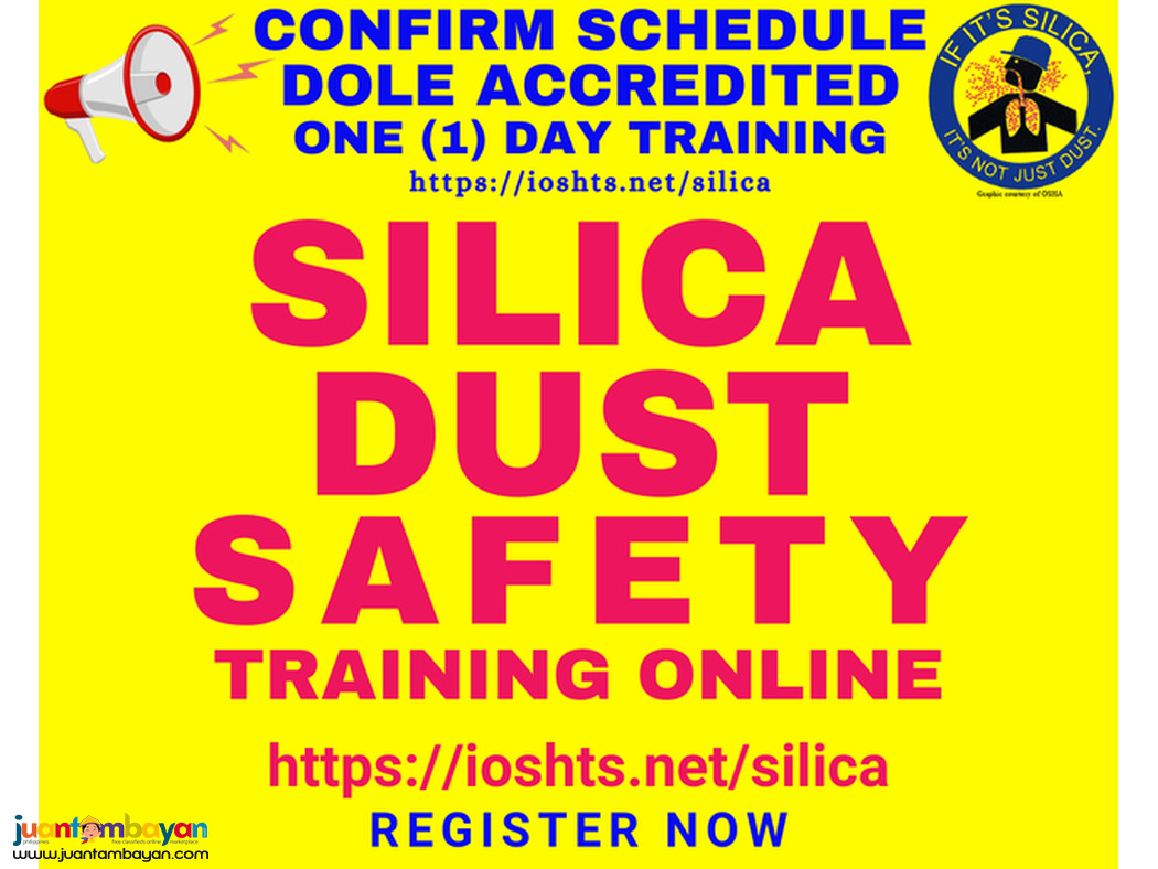 Online Silica Dust Awareness and Safety DOLE Accredited Training