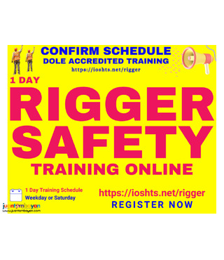 Rigger Safety Training for Riggers Signalman DOLE Specialized Training