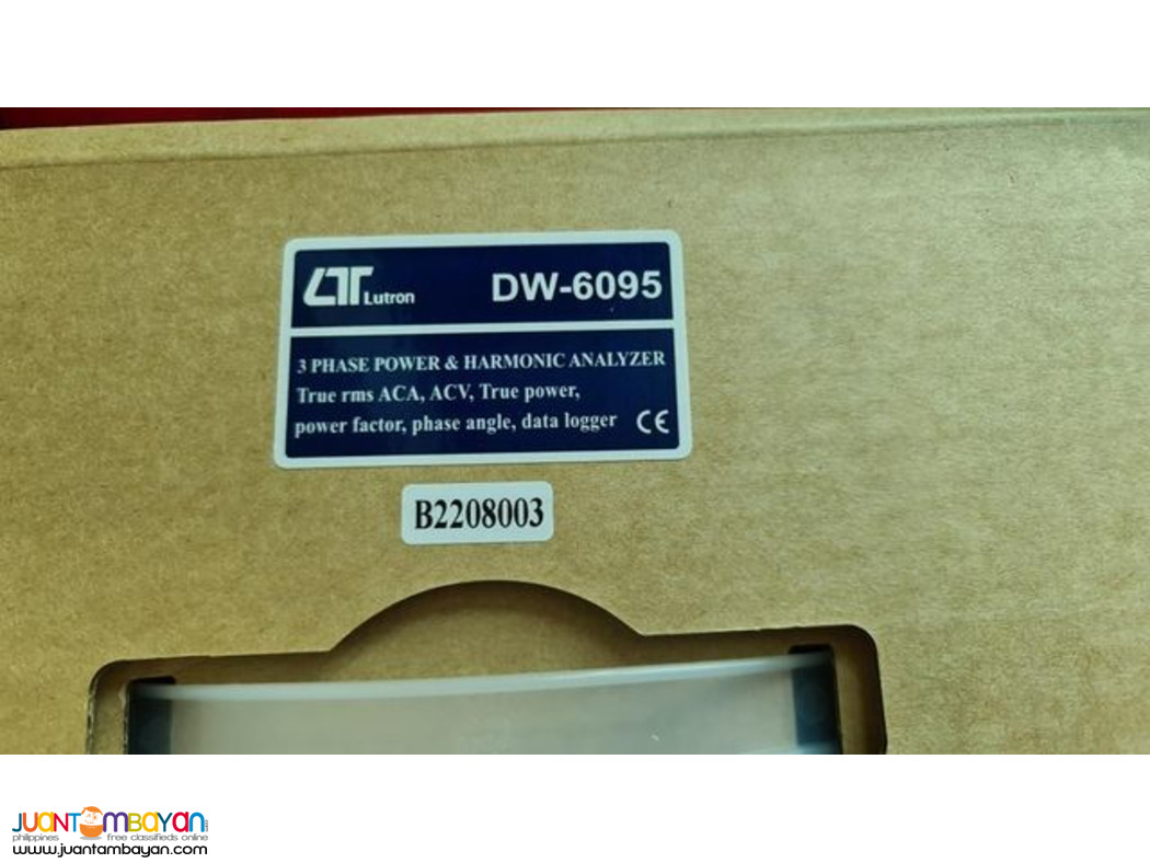 PQA with Harmonics, 6000A, Power Quality Analyzer, Lutron, DW-6095