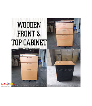 WOODEN FRONT & TOP CABINET