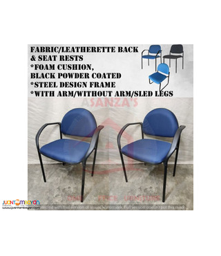 Fabric/Leatherette Back & Seat Rests Visitors Chair