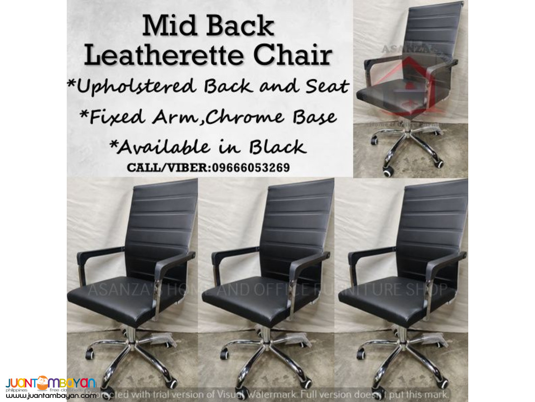 MID BACK LEATHERETTE CHAIR