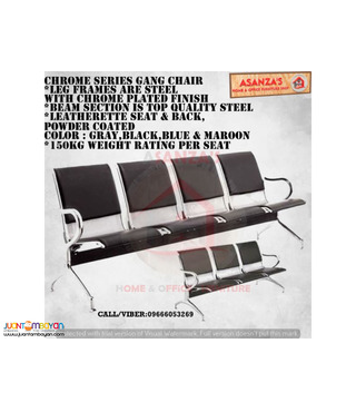 CHROME SERIES GANG CHAIR