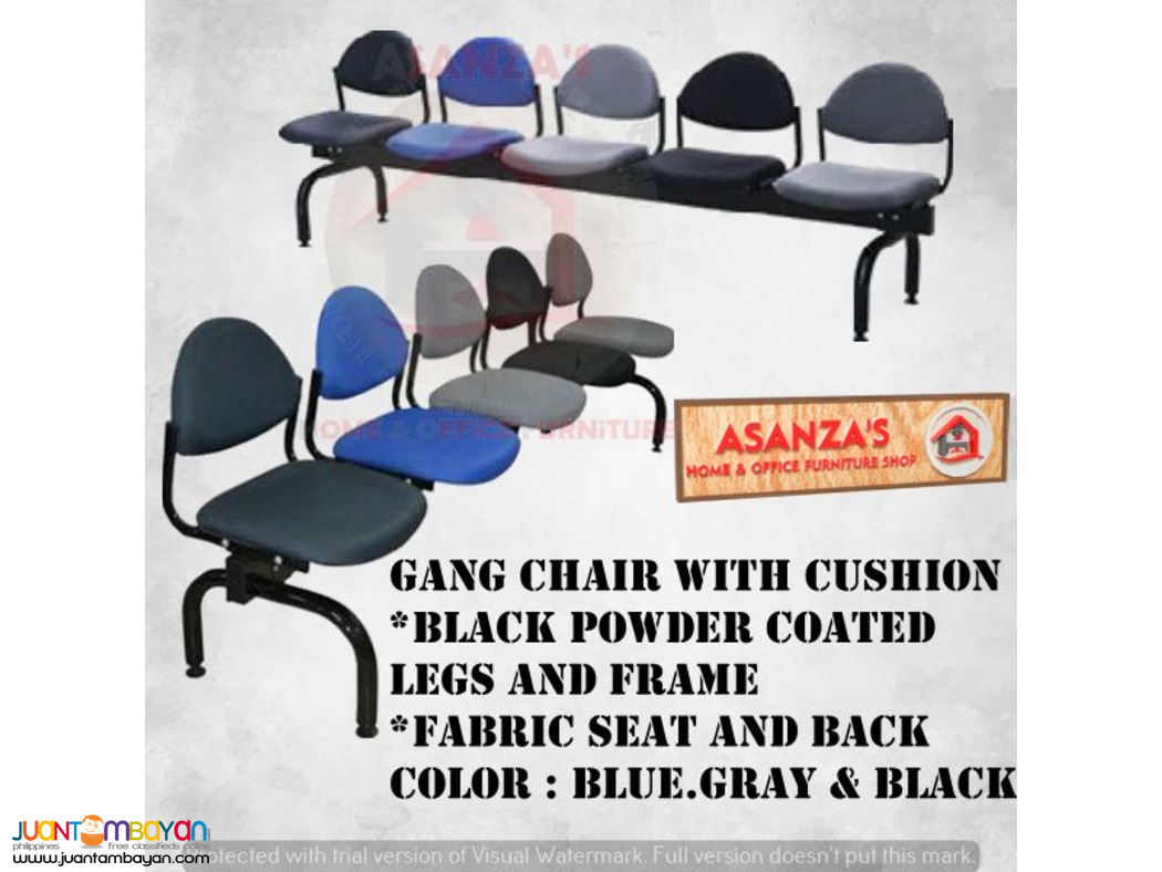GANG CHAIR WITH CUSHION