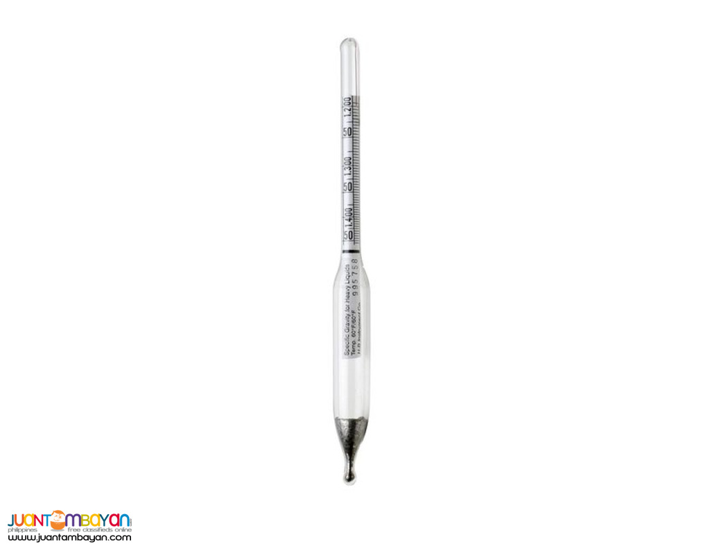 Hydrometer, Specific Gravity Hydrometer, 1.000 to 1.250, HB Durac