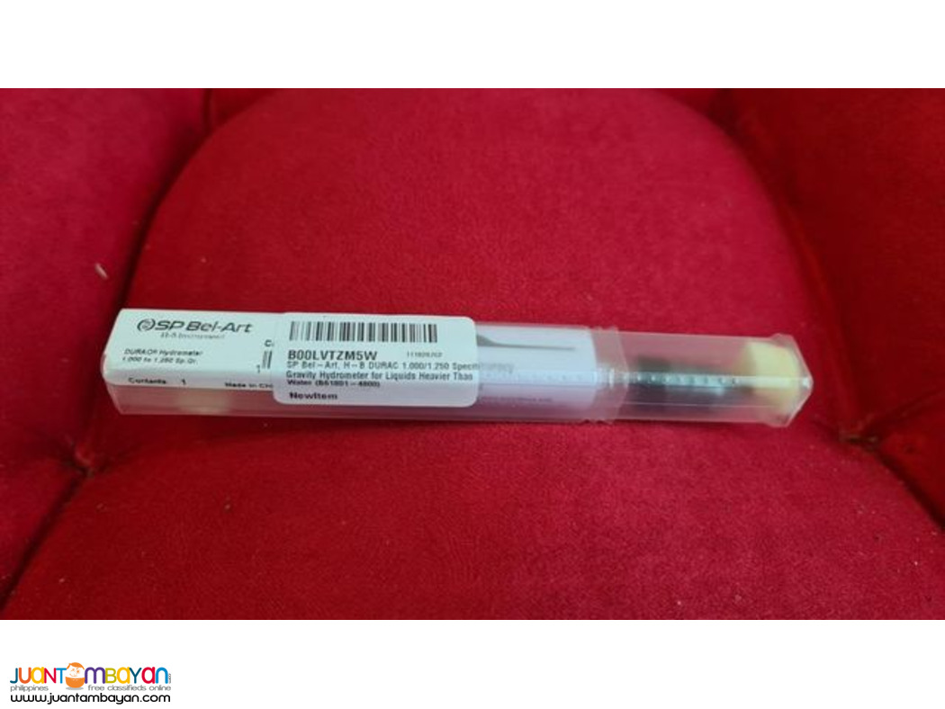 Hydrometer, Specific Gravity Hydrometer, 1.000 to 1.250, HB Durac
