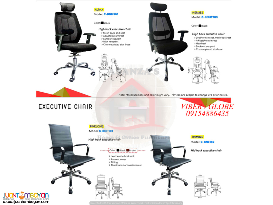 OFFICE EXECUTIVE CHAIR ( FACTORY PRICE )