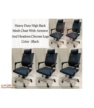 HEAVY DUTY HIGH BACK MESH CHAIR