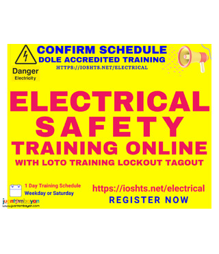 Electrical Safety Training LOTO Training DOLE Accredited Specialized