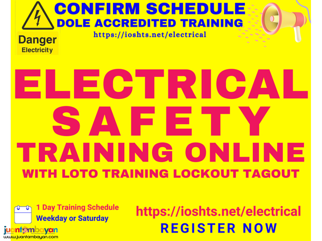 Online Electrical Safety Training LOTO Training DOLE Accredited