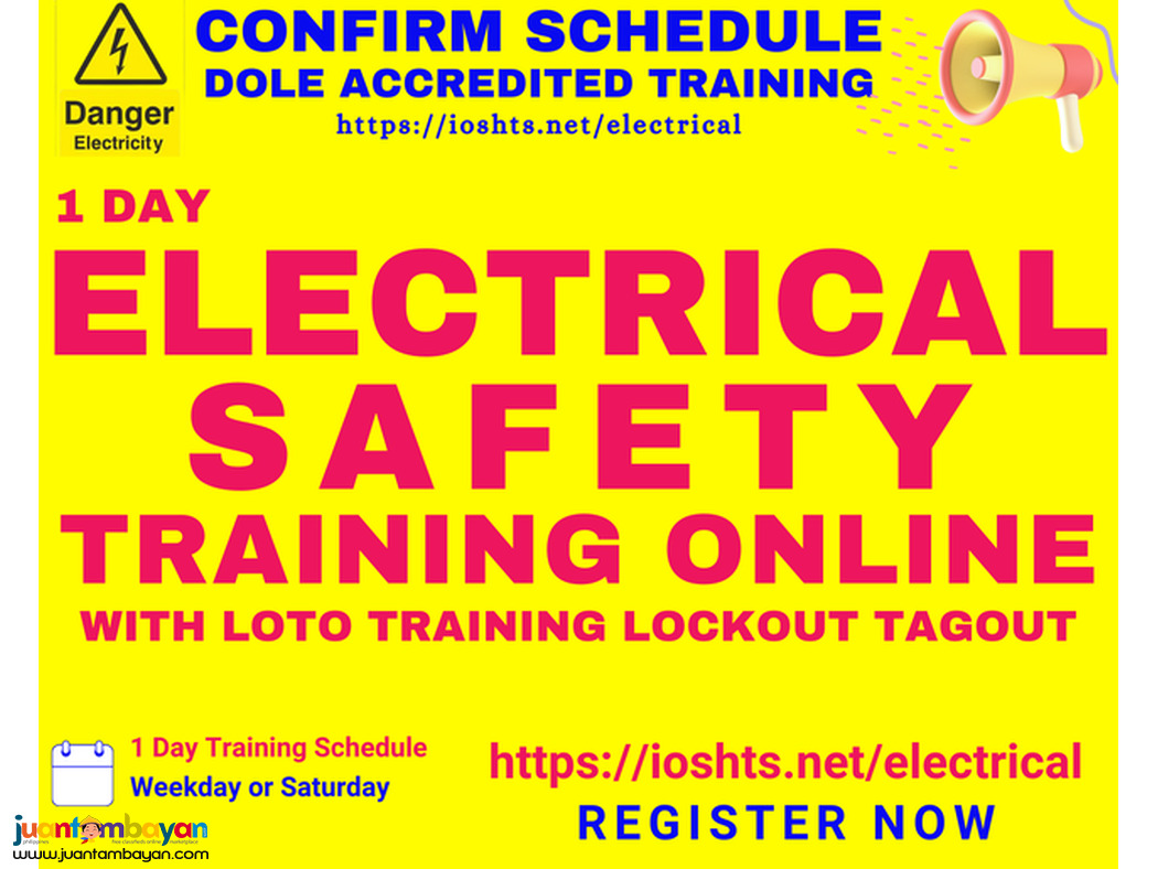 Online Electrical Safety Training LOTO Training DOLE Accredited