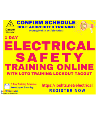 Online Electrical Safety Training LOTO Training DOLE Accredited