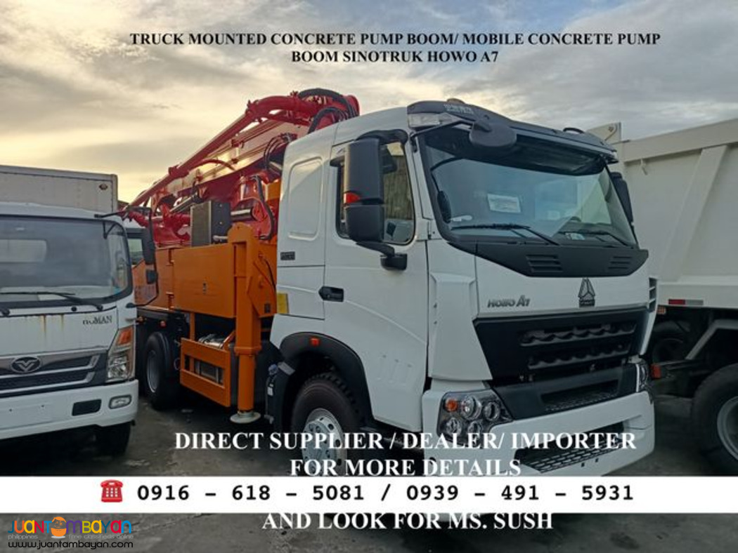Concrete Pump Truck 10-wheeler Sinotruk Howo A7 